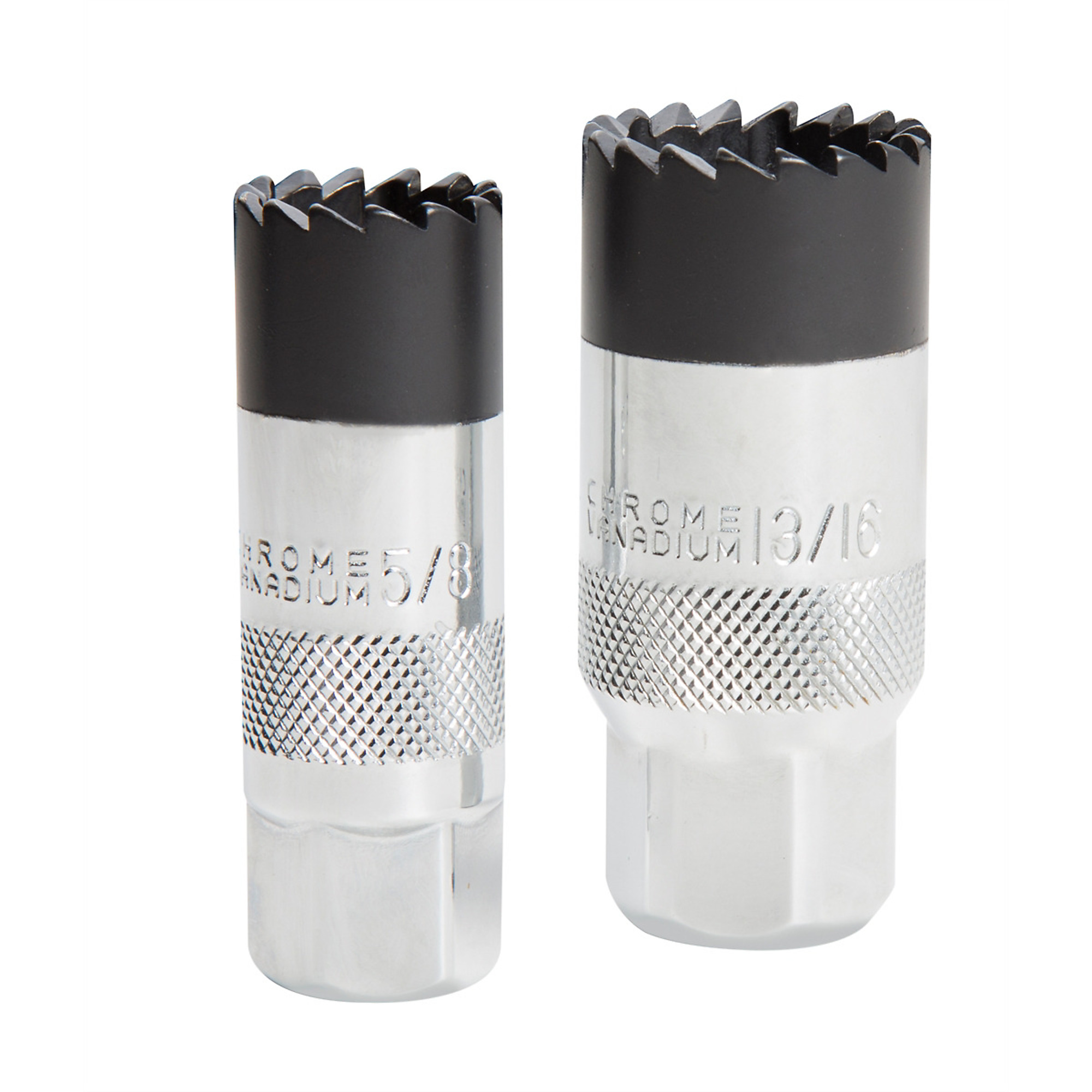 Steelman Pro Sharkplug Socket Set — 3/8in. Drive, 5/8in. and 13/16in., Chrome Vanadium, Model# JSP79996